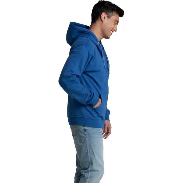 imageFruit of the Loom Mens Eversoft Fleece Hoodies Moisture Wicking ampamp Breathable Full Zip Hooded SweatshirtMellow Blue Full Zip