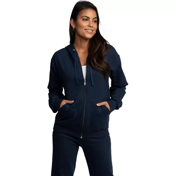 imageFruit of the Loom Mens Eversoft Fleece Hoodies Moisture Wicking ampamp Breathable Full Zip Hooded SweatshirtNavy Full Zip
