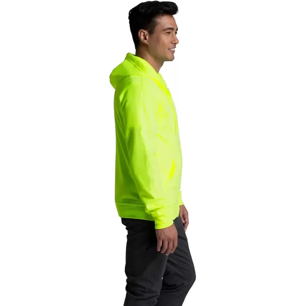 imageFruit of the Loom Mens Eversoft Fleece Hoodies Moisture Wicking ampamp Breathable Full Zip Hooded SweatshirtSafety Green Full Zip