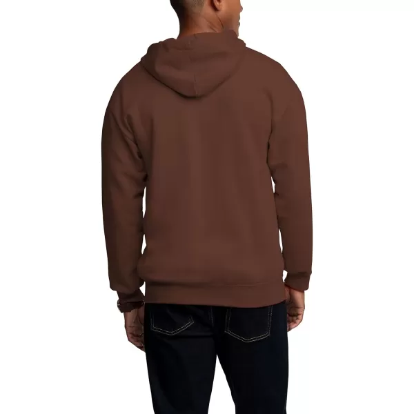imageFruit of the Loom Mens Eversoft Fleece Hoodies Moisture Wicking ampamp Breathable Full Zip Hooded SweatshirtWarm Mocha Full Zip