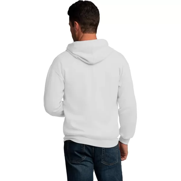 imageFruit of the Loom Mens Eversoft Fleece Hoodies Moisture Wicking ampamp Breathable Full Zip Hooded SweatshirtWhite Full Zip