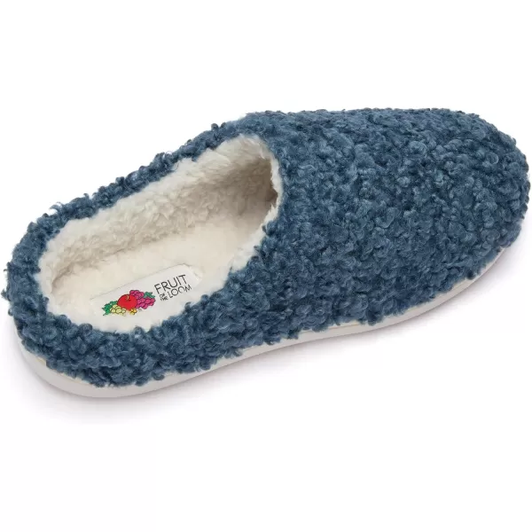 imageFruit of the Loom Womens Berber Clog  Comfortable Memory Foam Sole IndoorOutdoor Machine WashableBlue