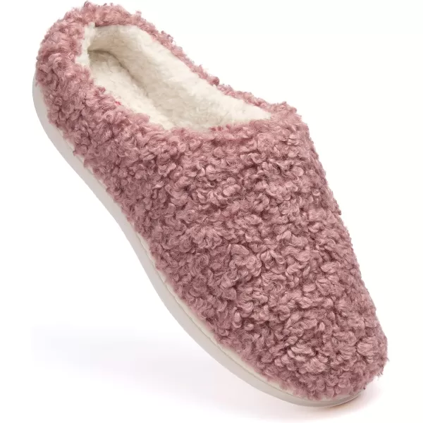 imageFruit of the Loom Womens Berber Clog  Comfortable Memory Foam Sole IndoorOutdoor Machine WashablePink