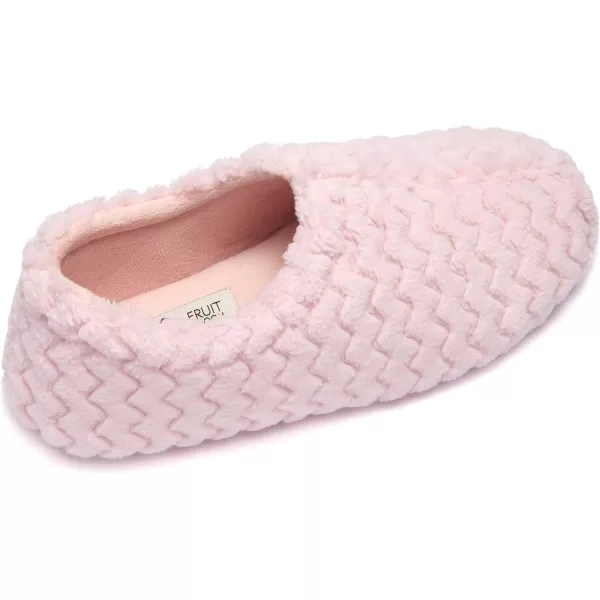 imageFruit of the Loom Womens Chevron Closed Back Slipper  Comfortable Memory Foam Sole IndoorOutdoor Machine WashablePink