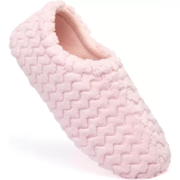 imageFruit of the Loom Womens Chevron Closed Back Slipper  Comfortable Memory Foam Sole IndoorOutdoor Machine WashablePink
