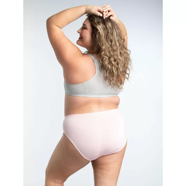imageFruit of the Loom Womens Plus Size Underwear Fit for Me Designed to Fit Your CurvesHi Cut  Breathable Micro Mesh  Assorted