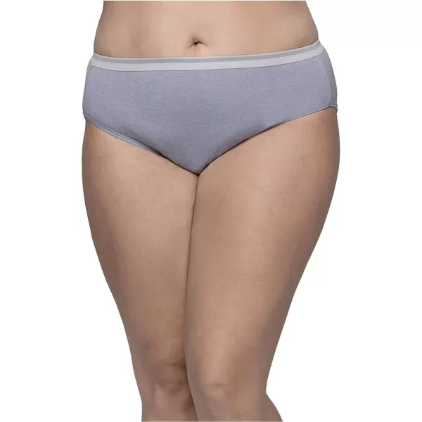 imageFruit of the Loom Womens Plus Size Underwear Fit for Me Designed to Fit Your CurvesHi Cut  Cotton  Assorted