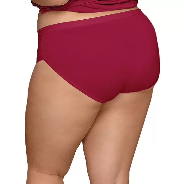 imageFruit of the Loom Womens Plus Size Underwear Fit for Me Designed to Fit Your CurvesHi Cut  Microfiber  Assorted