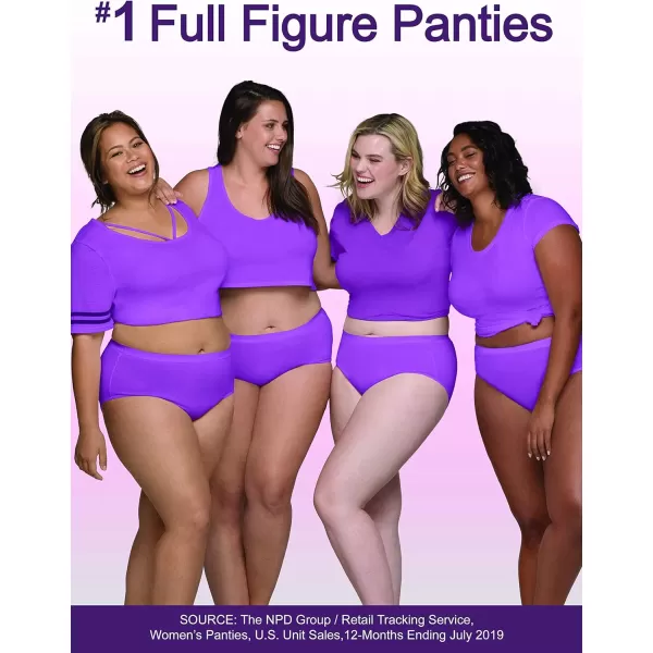 imageFruit of the Loom womens Fit for Me Plus Size Underwear Briefs Brief  Breathable Micro Mesh Assorted 11 US