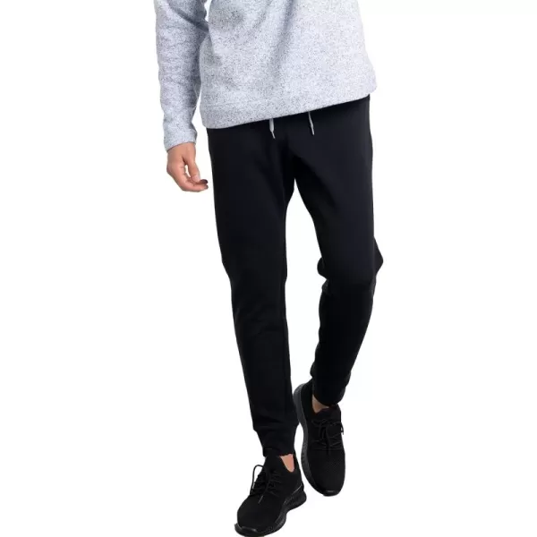 imageFruit of the Loom Eversoft Fleece Joggers Moisture Wicking ampamp Breathable Sizes S2XDouble Knit  Black