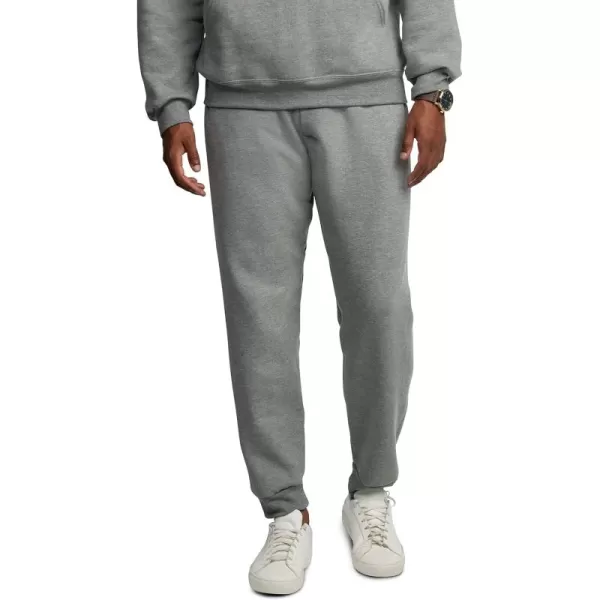 imageFruit of the Loom Eversoft Fleece Joggers with Pockets Relaxed Fit Moisture Wicking Breathable Tapered SweatpantsGrey Heather