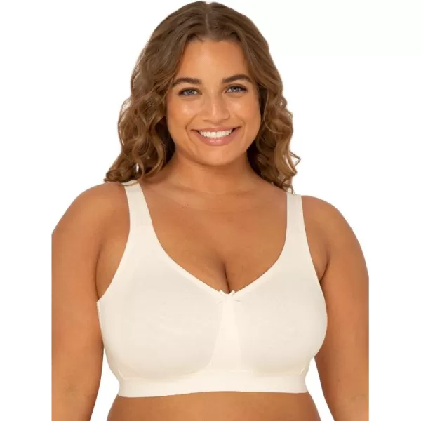imageFruit of the Loom Fit for Me Womens PlusSize Wireless Cotton Bra Available in Multi PacksPristine