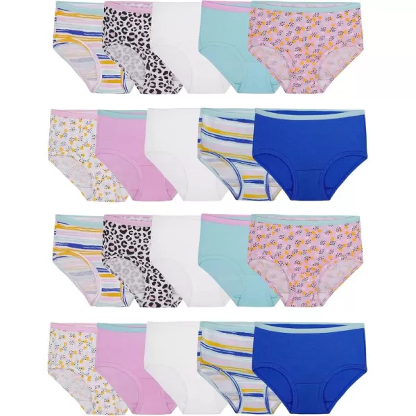 Brief - 20 Pack - White/Stripes/Animal Print