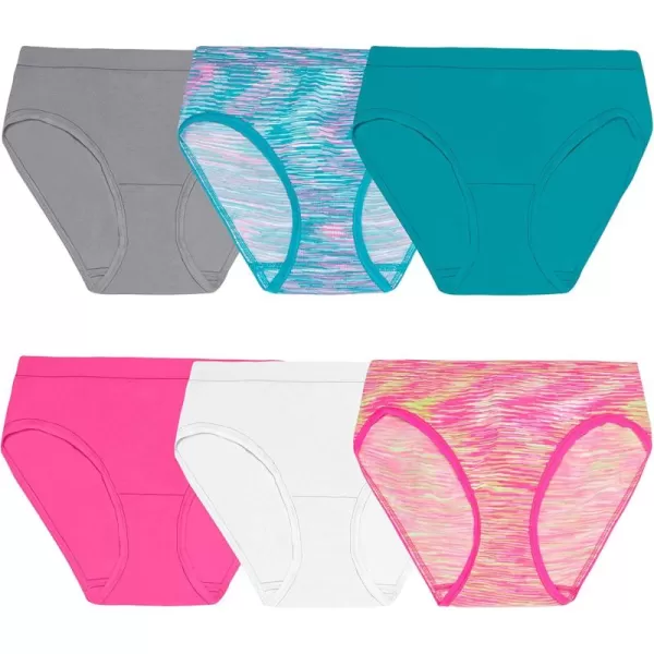 imageFruit of the Loom Girls Seamless Underwear MultipackHipster  6 Pack  Assorted