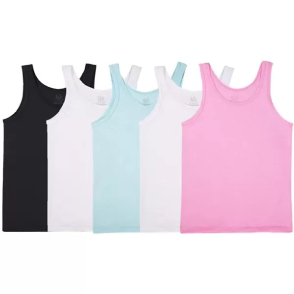 imageFruit of the Loom Girls Undershirts Camis ampamp TanksTank  5 Pack  Assorted