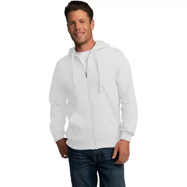 White Full Zip