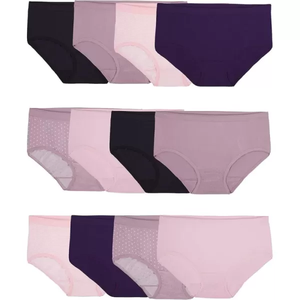 imageFruit of the Loom Womens 360 Stretch Underwear Regular ampamp Plus SizeHipster  Seamless  12 Pack  Assorted Colors