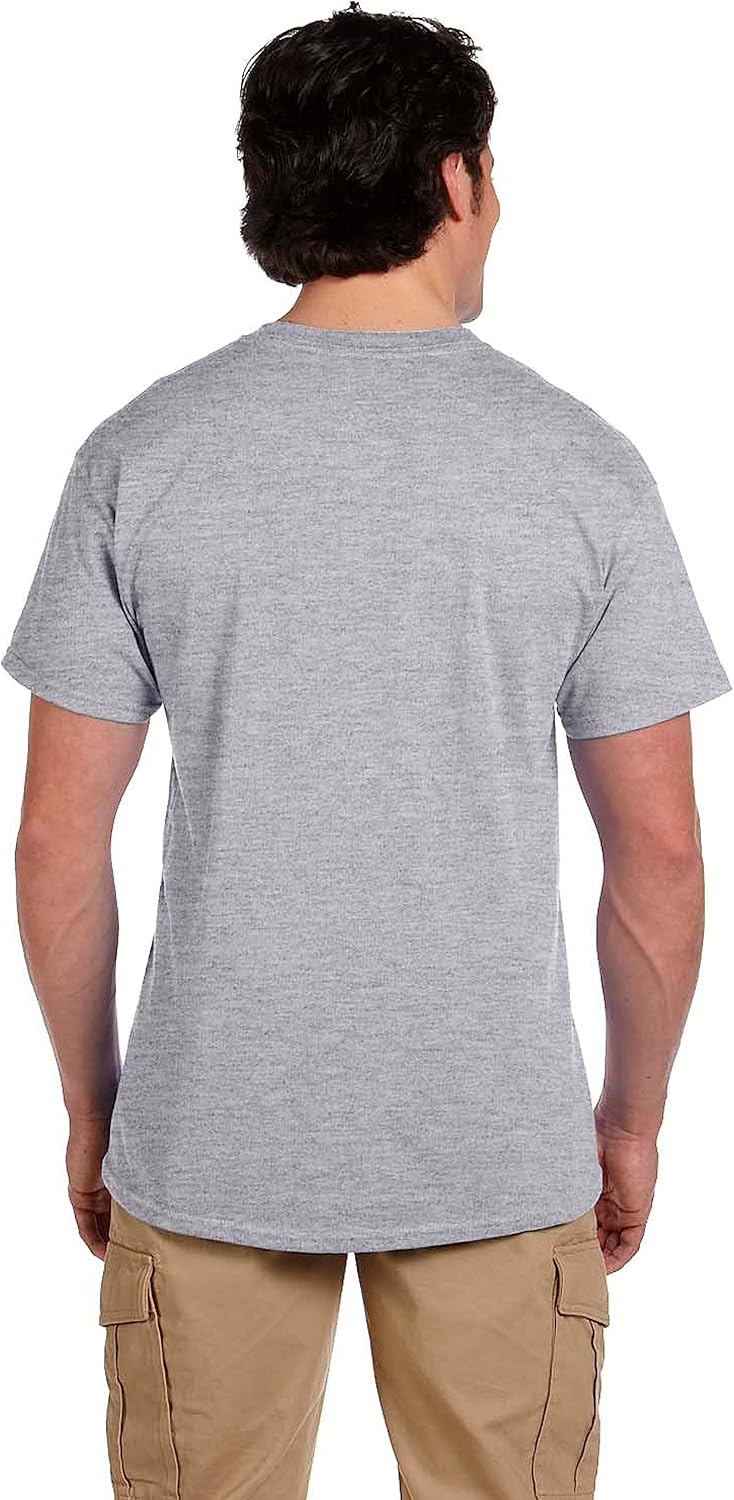 imageFruit of the Loom Mens Eversoft Cotton Short Sleeve Pocket TShirts Breathable ampamp Tag FreeAssorted 6 Pack