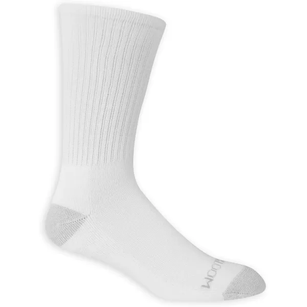 imageFruit of the Loom Mens Dual Defense Crew Socks 12 PackWhite