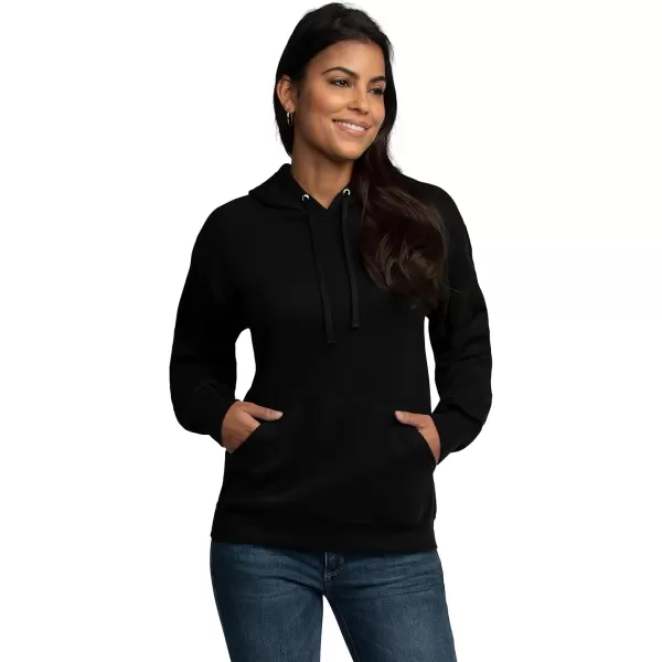 imageFruit of the Loom Mens Eversoft Fleece Hoodies Moisture Wicking ampamp Breathable Pullover Hooded SweatshirtBlack Pullover