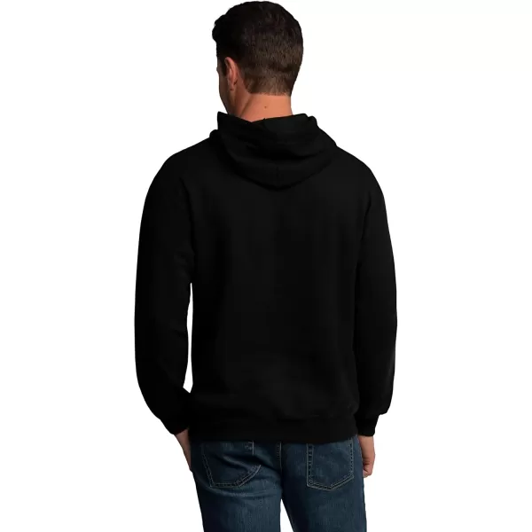 imageFruit of the Loom Mens Eversoft Fleece Hoodies Moisture Wicking ampamp Breathable Pullover Hooded SweatshirtBlack Pullover