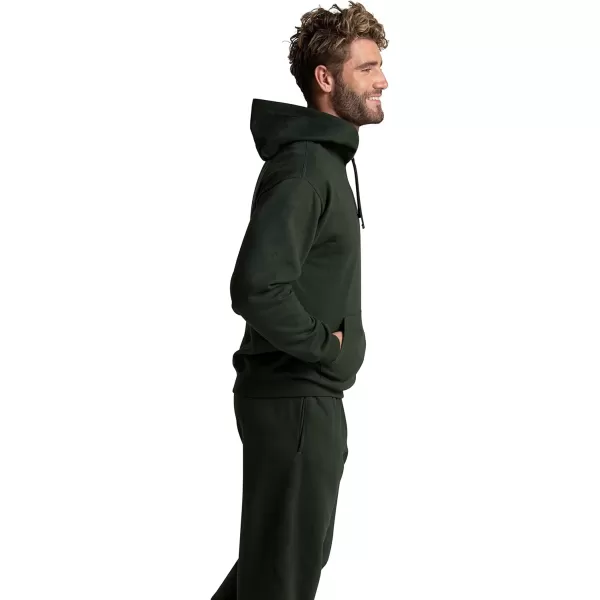 imageFruit of the Loom Mens Eversoft Fleece Hoodies Moisture Wicking ampamp Breathable Pullover Hooded SweatshirtDuffle Bag Green Pullover
