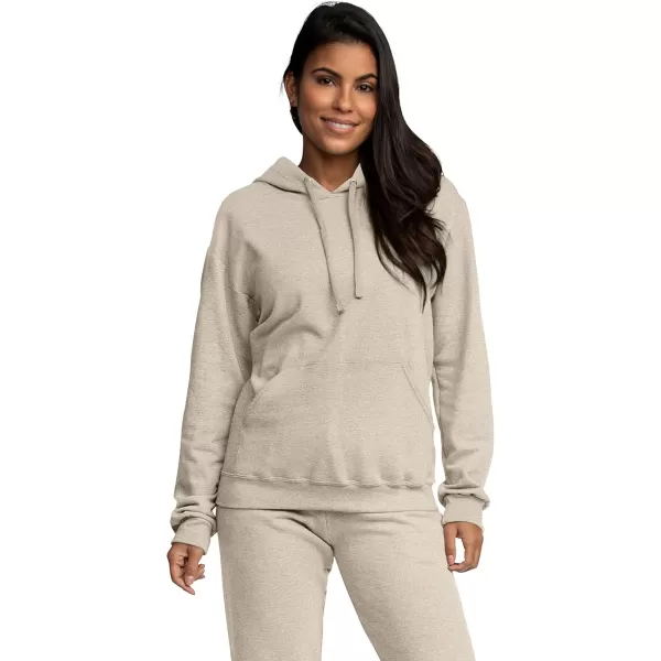 imageFruit of the Loom Mens Eversoft Fleece Hoodies Moisture Wicking ampamp Breathable Pullover Hooded SweatshirtKhaki Heather Pullover