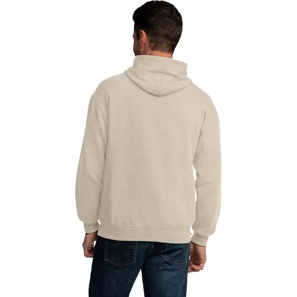 imageFruit of the Loom Mens Eversoft Fleece Hoodies Moisture Wicking ampamp Breathable Pullover Hooded SweatshirtKhaki Heather Pullover