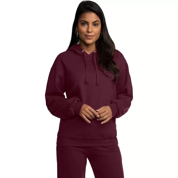 imageFruit of the Loom Mens Eversoft Fleece Hoodies Moisture Wicking ampamp Breathable Pullover Hooded SweatshirtMaroon Pullover