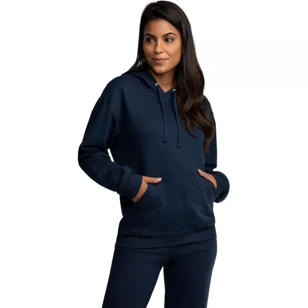 imageFruit of the Loom Mens Eversoft Fleece Hoodies Moisture Wicking ampamp Breathable Pullover Hooded SweatshirtNavy Pullover