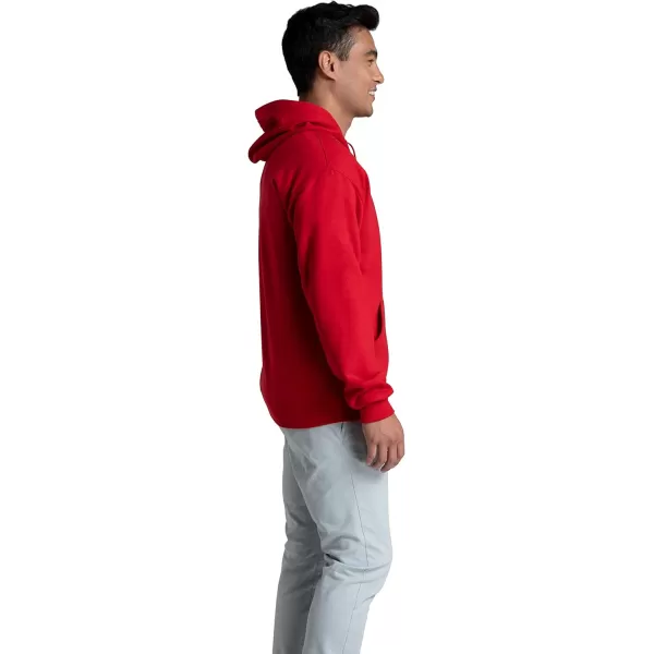 imageFruit of the Loom Mens Eversoft Fleece Hoodies Moisture Wicking ampamp Breathable Pullover Hooded SweatshirtRed Pullover