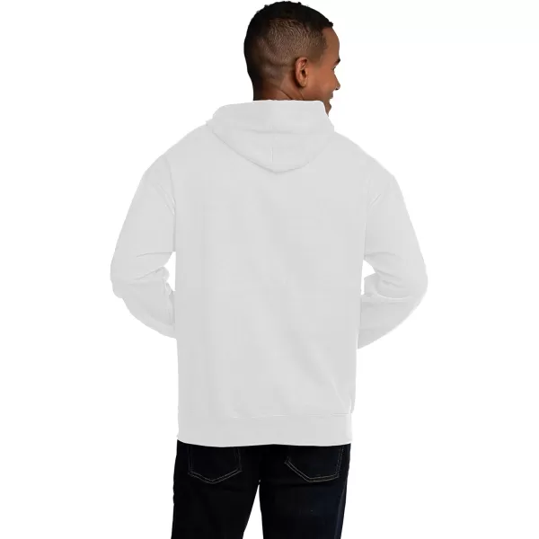 imageFruit of the Loom Mens Eversoft Fleece Hoodies Moisture Wicking ampamp Breathable Pullover Hooded SweatshirtWhite Pullover