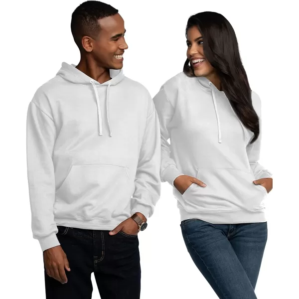 imageFruit of the Loom Mens Eversoft Fleece Hoodies Moisture Wicking ampamp Breathable Pullover Hooded SweatshirtWhite Pullover