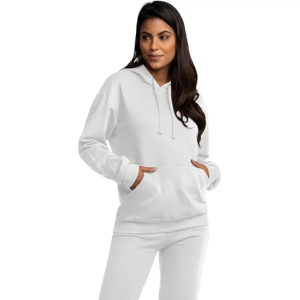 imageFruit of the Loom Mens Eversoft Fleece Hoodies Moisture Wicking ampamp Breathable Pullover Hooded SweatshirtWhite Pullover