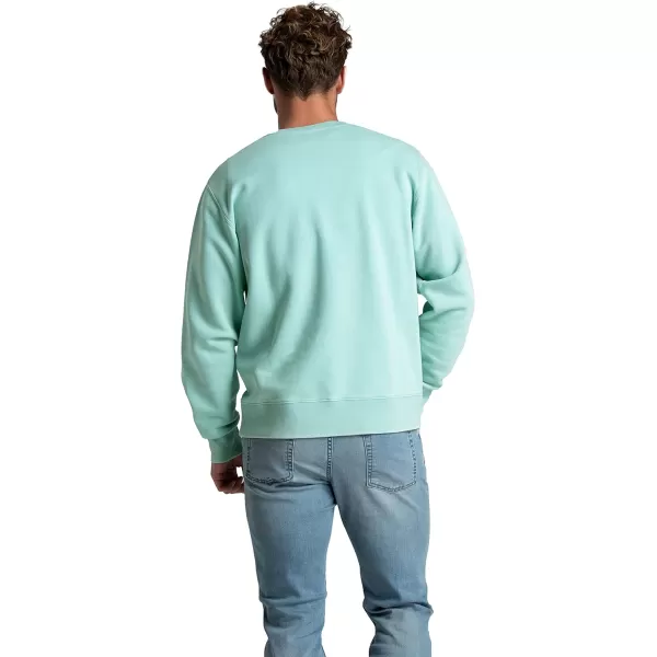imageFruit of the Loom Mens Eversoft Fleece Sweatshirts Moisture Wicking ampamp Breathable Crewneck SweatshirtGarment Dyed Cascade Green