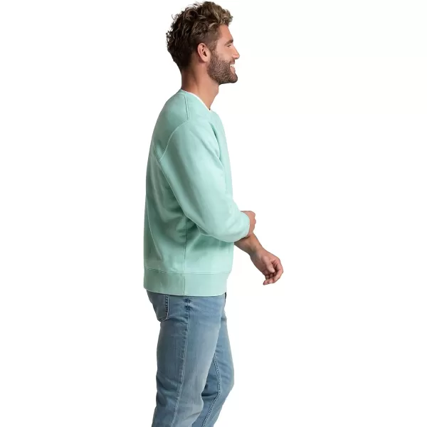 imageFruit of the Loom Mens Eversoft Fleece Sweatshirts Moisture Wicking ampamp Breathable Crewneck SweatshirtGarment Dyed Cascade Green