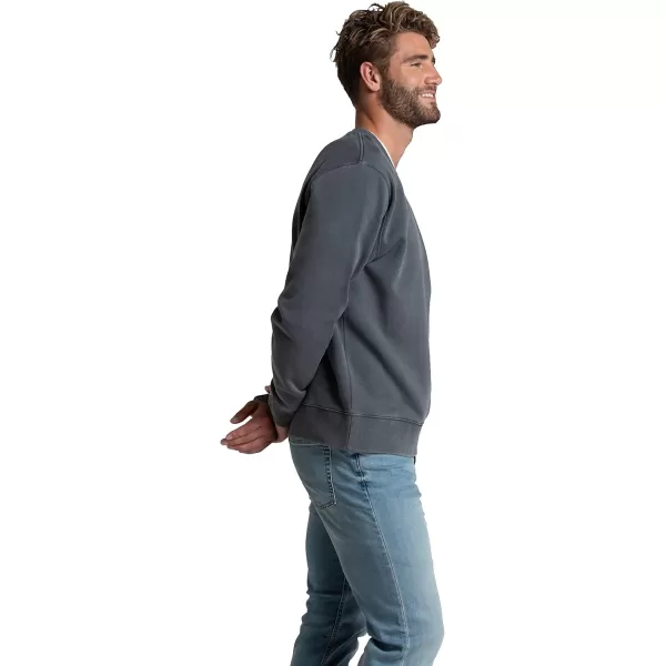 imageFruit of the Loom Mens Eversoft Fleece Sweatshirts Moisture Wicking ampamp Breathable Crewneck SweatshirtGarment Dyed Charcoal