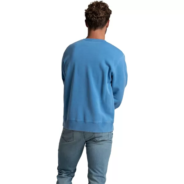 imageFruit of the Loom Mens Eversoft Fleece Sweatshirts Moisture Wicking ampamp Breathable Crewneck SweatshirtGarment Dyed Favorite Blue