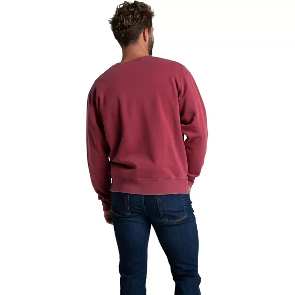 imageFruit of the Loom Mens Eversoft Fleece Sweatshirts Moisture Wicking ampamp Breathable Crewneck SweatshirtGarment Dyed Iron Red