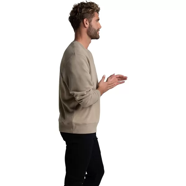 imageFruit of the Loom Mens Eversoft Fleece Sweatshirts Moisture Wicking ampamp Breathable Crewneck SweatshirtGarment Dyed Khaki