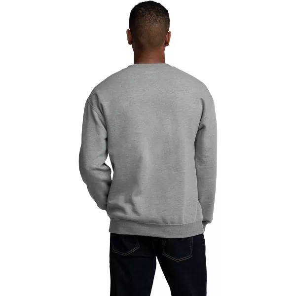 imageFruit of the Loom Mens Eversoft Fleece Sweatshirts Moisture Wicking ampamp Breathable Crewneck SweatshirtGrey Heather
