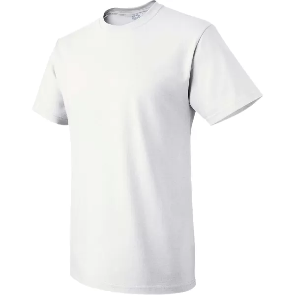 imageFruit of the Loom Mens Tagfree Cotton UndershirtsRegular  Crew  4 Pack White