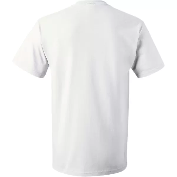 imageFruit of the Loom Mens Tagfree Cotton UndershirtsRegular  Crew  4 Pack White