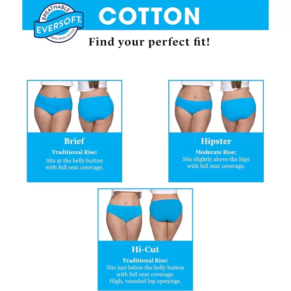 imageFruit of the Loom Womens Eversoft Cotton Brief Underwear Tag Free ampamp Breathable Available in Plus SizePlus Size Brief  Cotton Blend  10 Pack  GreyGreenPink