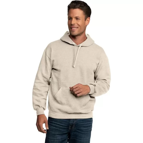 imageFruit of the Loom Mens Eversoft Fleece Hoodies Moisture Wicking ampamp Breathable Pullover Hooded SweatshirtKhaki Heather Pullover