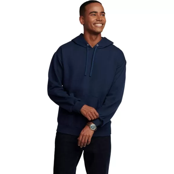 imageFruit of the Loom Mens Eversoft Fleece Hoodies Moisture Wicking ampamp Breathable Pullover Hooded SweatshirtNavy Pullover