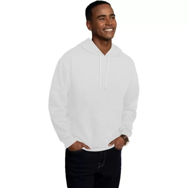 imageFruit of the Loom Mens Eversoft Fleece Hoodies Moisture Wicking ampamp Breathable Pullover Hooded SweatshirtWhite Pullover