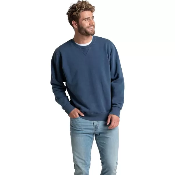 imageFruit of the Loom Mens Eversoft Fleece Sweatshirts Moisture Wicking ampamp Breathable Crewneck SweatshirtGarment Dyed Dark Tide