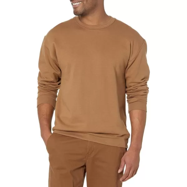 imageFruit of the Loom Mens Eversoft Fleece Sweatshirts Moisture Wicking ampamp Breathable Crewneck SweatshirtGolden Pecan