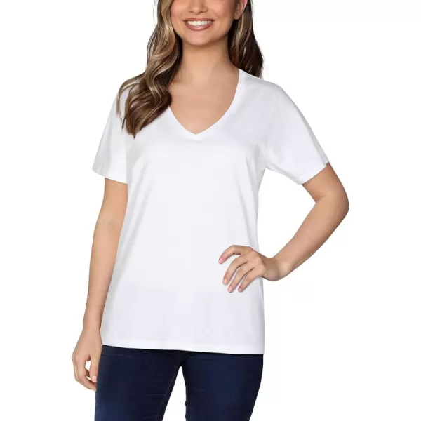 V-neck - White